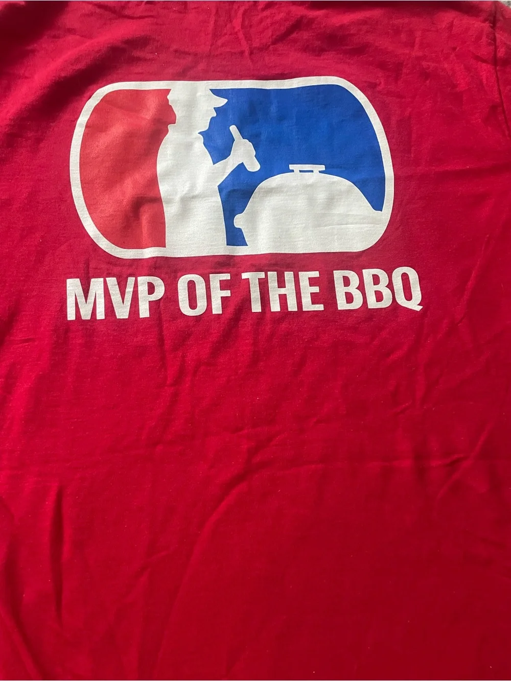 Bud light MVP of the BBQ T shirt size L red - Picture 3 of 4